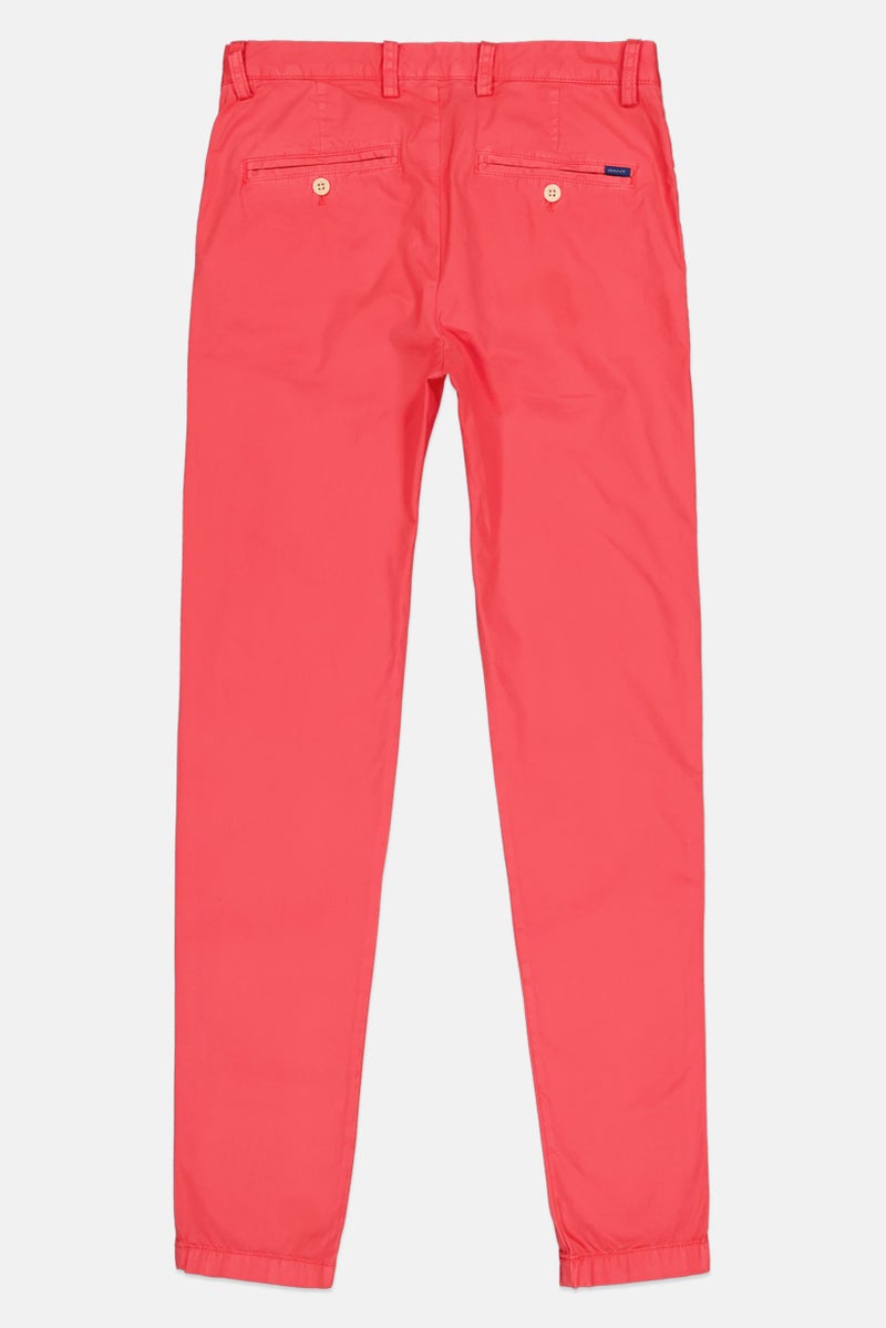 GANT سروال تشينو عادي للرجال، وردي بطيخ - Image 2